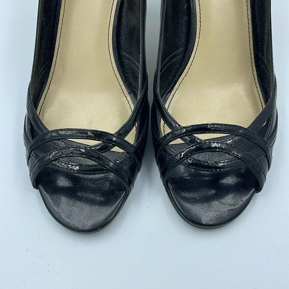 Impo Classic Black Crisscross Heels - Picture 2 of 5